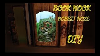 💕DIY BOOK NOOK DIORAMA💕Tutorial Hobbit hole💕 Book Nook IdeasDiy Book Nook [upl. by Asselem]