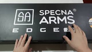 Airsoft Specna Arms Edge 20 SAE39 M4 carbine rifle Newbie review and stock sighting tips [upl. by Kashden]