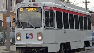 Septa trolley At 58th amp chester 4k 60p [upl. by Ailaroc]