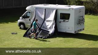 Kampa Motor Rally Air Awning Pitching amp Packing Video Real Time [upl. by Stallworth]