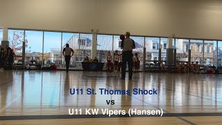 U11 OBA  St Thomas Shock vs KW Vipers Hansen [upl. by Shwalb962]