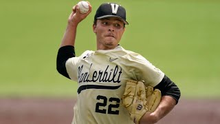 Jack Leiter Vanderbilt Highlights  Texas Rangers 1st Round Pick  2021 College Baseball Highlights [upl. by Vena]