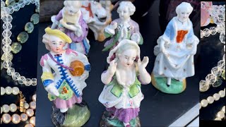 MEISSEN FIGURINES Flea Market UK 🇬🇧 Royal Albert Royal Doulton porcelain Jewellery [upl. by Treblig]