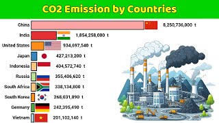 Annual CO₂ Emissions from Coal by Countries [upl. by Annodam]