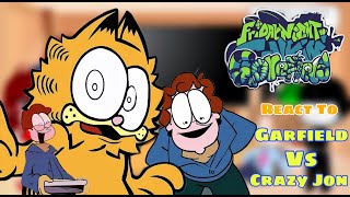 FNF VS Gorefield V2  Fnf React To Garfield Vs Crazy Jon  Song quotCaptivequot [upl. by Larentia879]