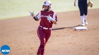 See Oklahoma softballs recordsetting home run barrage [upl. by Panchito]