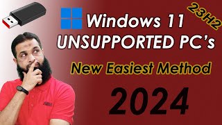 Bypass Windows 11 Requirements Easy Installation Guide for Unsupported PCs 2024 [upl. by Oludoet]