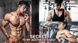 How I Built An Aesthetic CHEST My Top 3 Exercises [upl. by Schatz]