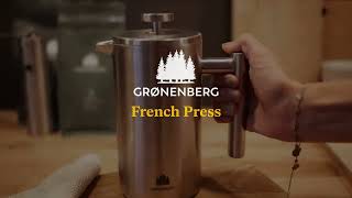 Grønenberg Edelstahl French Press  Thermo Kaffeebereiter in 3 Größen [upl. by Vaasta954]