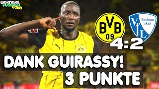 Dank Guirassy amp Adeyemi BVB 42 Sieg gegen Bochum  Analyse [upl. by Annanhoj617]