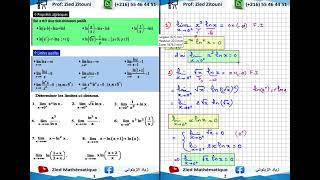 17  Logarithme Népérien Calcul Des Limites Bac Math  Science  Technique  Info  Eco [upl. by Sokin]