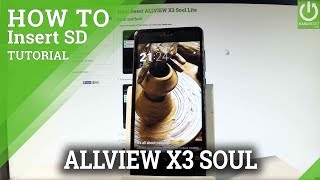 ALLVIEW X3 Soul Lite Insert SIM and SD Card  Set Up SIM amp SD [upl. by Daberath955]