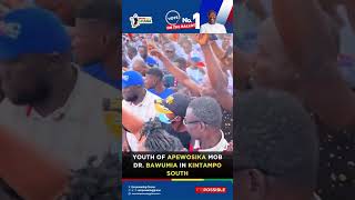 Youth of Apewosika mob Dr Bawumia in Kintampo South [upl. by Ainattirb]