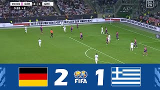 Deutschland gegen Griechenland 21  Freundschaftsspiel 2024  MatchHighlights [upl. by Thurlow]