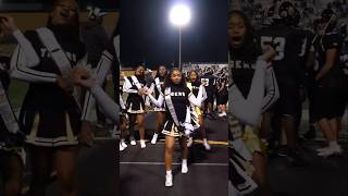 🤍🖤💛 Hold My Crown 👑 cheer cheerleading highschool shorts [upl. by Merrel]