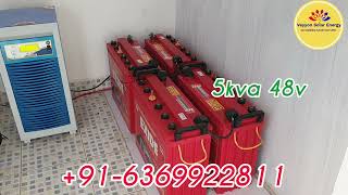 5kva 48v off grid Solar system for home solar solarenergy renewableenergy offgridsolarsystem [upl. by Nnylsia833]