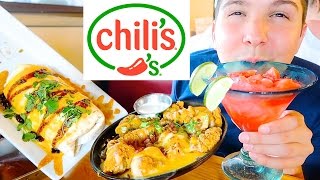 Loaded Cheesy Wings amp Smothered Smoked Burrito • Chilis • MUKBANG [upl. by Sucam399]