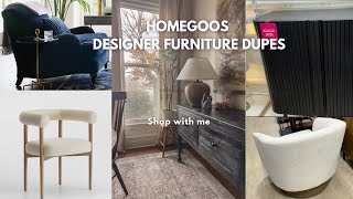 New Homegoods Shop With Me Home Decor Designer Furniture Dupes Finds [upl. by Cal]