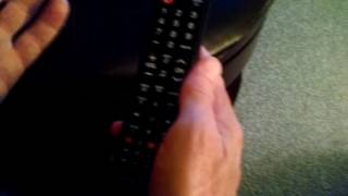 Using the remote to change between HDMI1 and HDMI2 [upl. by Aerdnael]