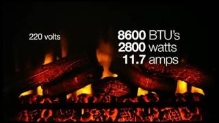 ClassicFlame 36EB110 GRT 36 Traditional Built in Electric Fireplace Insert 120 volt Home amp Kitche [upl. by Eisso]