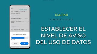 Nivel de aviso de datos  Xiaomi Android 10  MIUI 12 [upl. by Nassah]