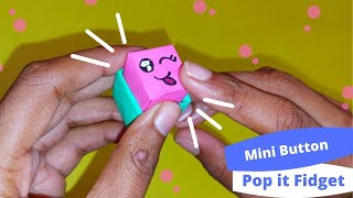 💖 DIY MINI BUTTON POP IT FIDGET TOYS MAKEN GEEN LIJM 💖 Origami Vouwen  Knutselen Met papier [upl. by Halilahk]