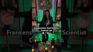 Frankenstein’s Mad Scientist Cocktail Lab yearofyes foodie cocktails halloween chicago [upl. by Atorod332]