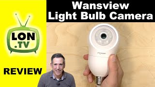 Turn any lightbulb socket into a security camera Wansview 2k G6 Review [upl. by Ginnie]