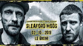 Sleaford Mods  Live integral  Le Bikini Toulouse France  Octobre 2019 [upl. by Aleakam]