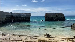 Johnston Atoll JACADS Peninsula Seawall Blowout 1 November 2021 [upl. by Natfa38]