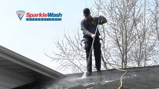 Sparkle Wash Pressure Washing Roof Tipmp4 [upl. by Ymerej]