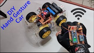 DIY  Hand Gestures controlled car using Arduino  nRF24l01  MPU6050 [upl. by Yasmine261]