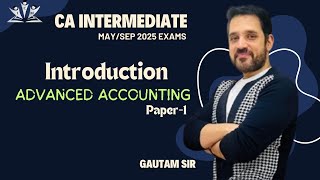 CA INTER NEW BATCH INTRODUCTION ADVANCED ACCOUNTINGMAYSEPT 2025 BRANCH ACCOUNTS LECTURE 1 [upl. by Jari]