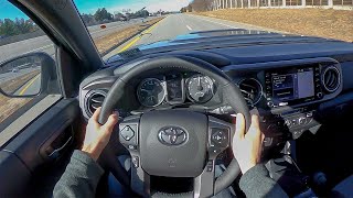 2021 Toyota Tacoma Manual TRD Sport 4x4 POV Test Drive by Tedward Binaural Audio [upl. by Gnap919]