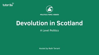 Devolution in Scotland [upl. by Trebmer]