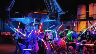 Star Wars Lightsaber Meet Up Galaxys Edge Hollywood Studios Walt Disney World themeparkmaddy [upl. by Martino37]