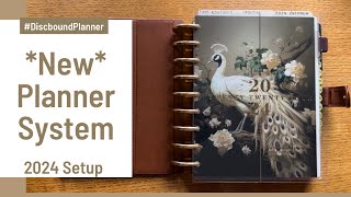 New Planner System  How Im organizing my planner for 2024  Functional Tabs Discbound Classic [upl. by Ahsiekahs]