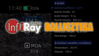 Infiray ballisztikai kalkulátor beállítása [upl. by Ahsikyt]