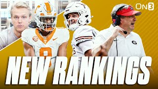 NEW College Football Playoff Rankings  Georgia Texas Tennessee Ohio State Miami USC Oregon [upl. by Astrid]