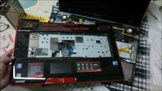 How To Disassembe Toshiba Qosmio X500  X505 Laptop [upl. by Adlog]