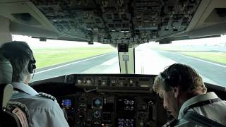 Air New Zealand Boeing 767300 landing from Flight Deck [upl. by Aninay663]