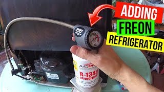 How To Correctly Add Freon to your Refrigerator R134a Jonny DIY [upl. by September]