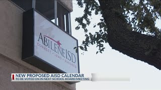 Abilene ISD considers 2 calendars for upcoming school year [upl. by Artaed784]