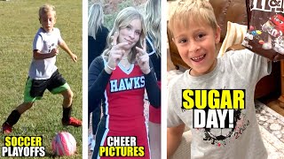 CHEERLEADER PICTURES SOCCER PLAYOFFS and SUGAR DAY [upl. by Hatfield522]