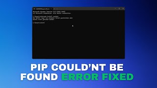 pip install not working  FIXED  2024 [upl. by Hyde]