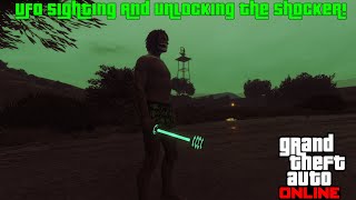 GTA Online UFO Sighting And Unlocking The Shocker [upl. by Nofets]