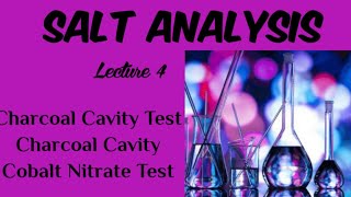 Salt AnalysisLecture 4Charcoal Cavity TestCharcoal Cavity Cobalt Nitrate Test [upl. by Ynahirb]