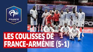 Futsal  FranceArménie 51 côté coulisses [upl. by Ulphi]