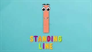 Lines  Slanting line  Standing line  Sleeping line  Introduction to lines [upl. by Ramar]