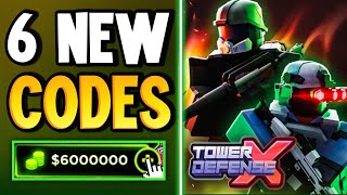 NEW ALL WORKING BARRACKS UPDATE CODES FOR TOWER DEFENSE X ROBLOX TOWER DEFENSE X CODES [upl. by Russom]